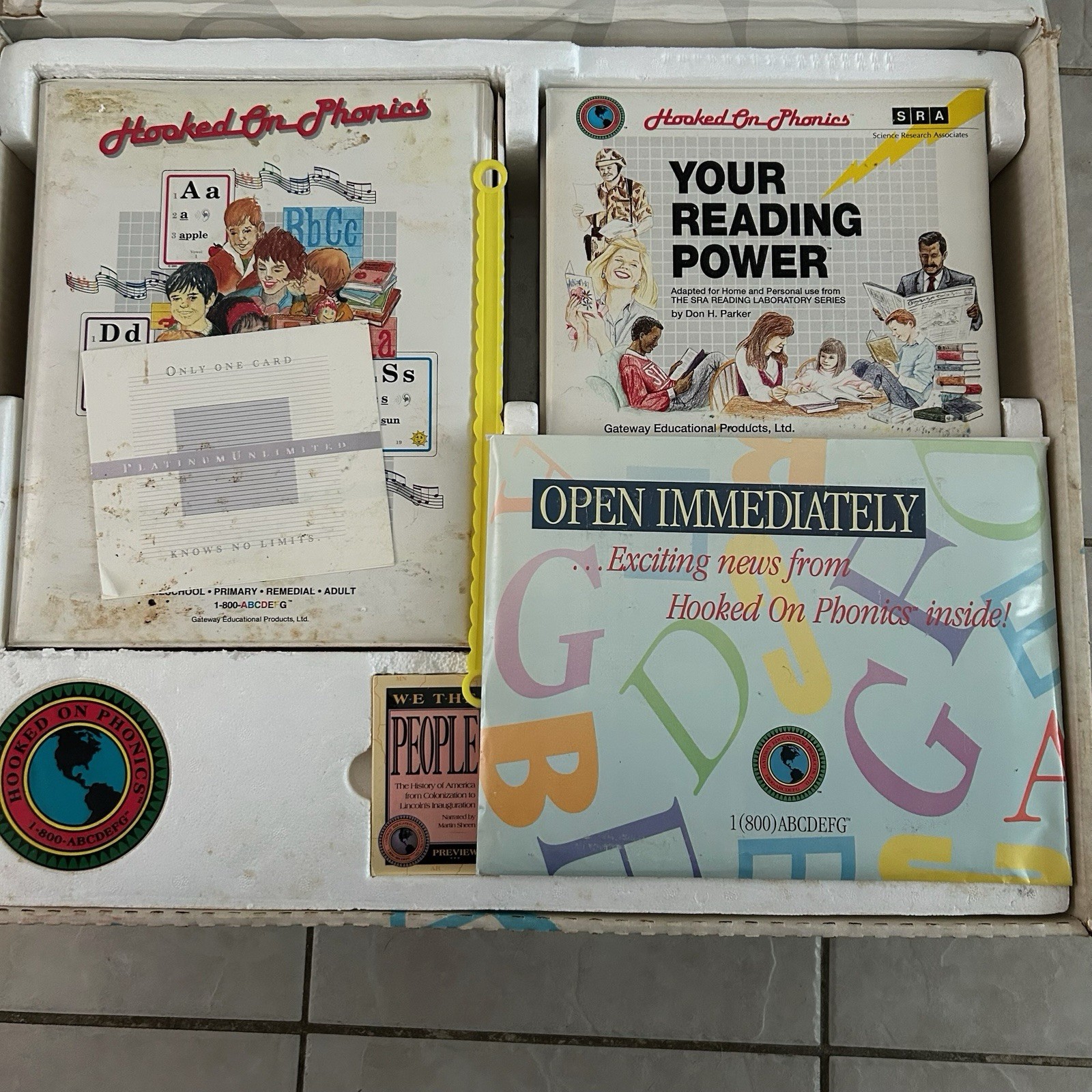 Vintage 1992 Hooked on Phonics SRA Reading Power Classic Complete Set New Sealed