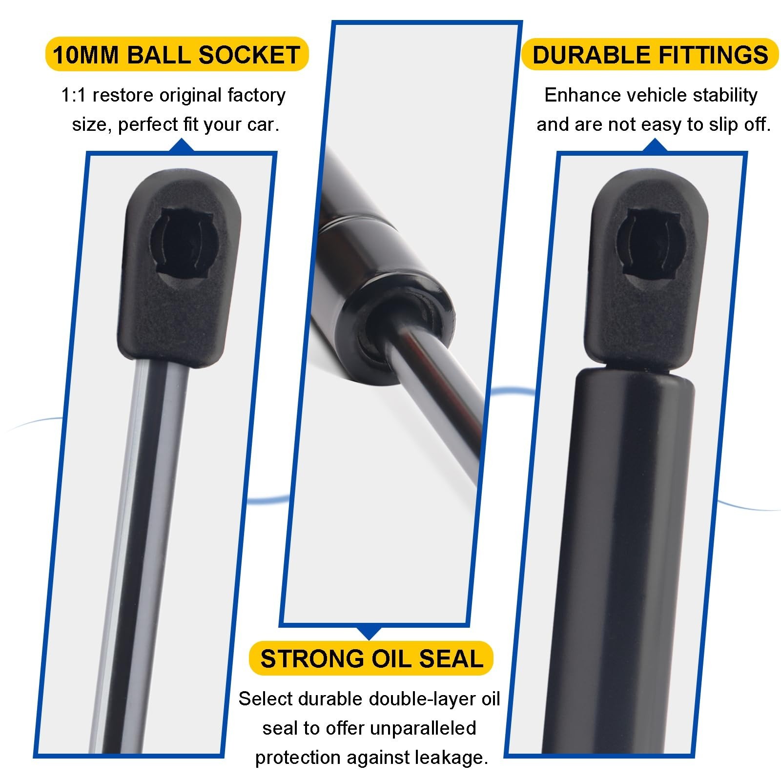 Rear Hatch Gas Struts for Jeep Patriot 2007-2017 W/O Rear Speakers on Liftgat…