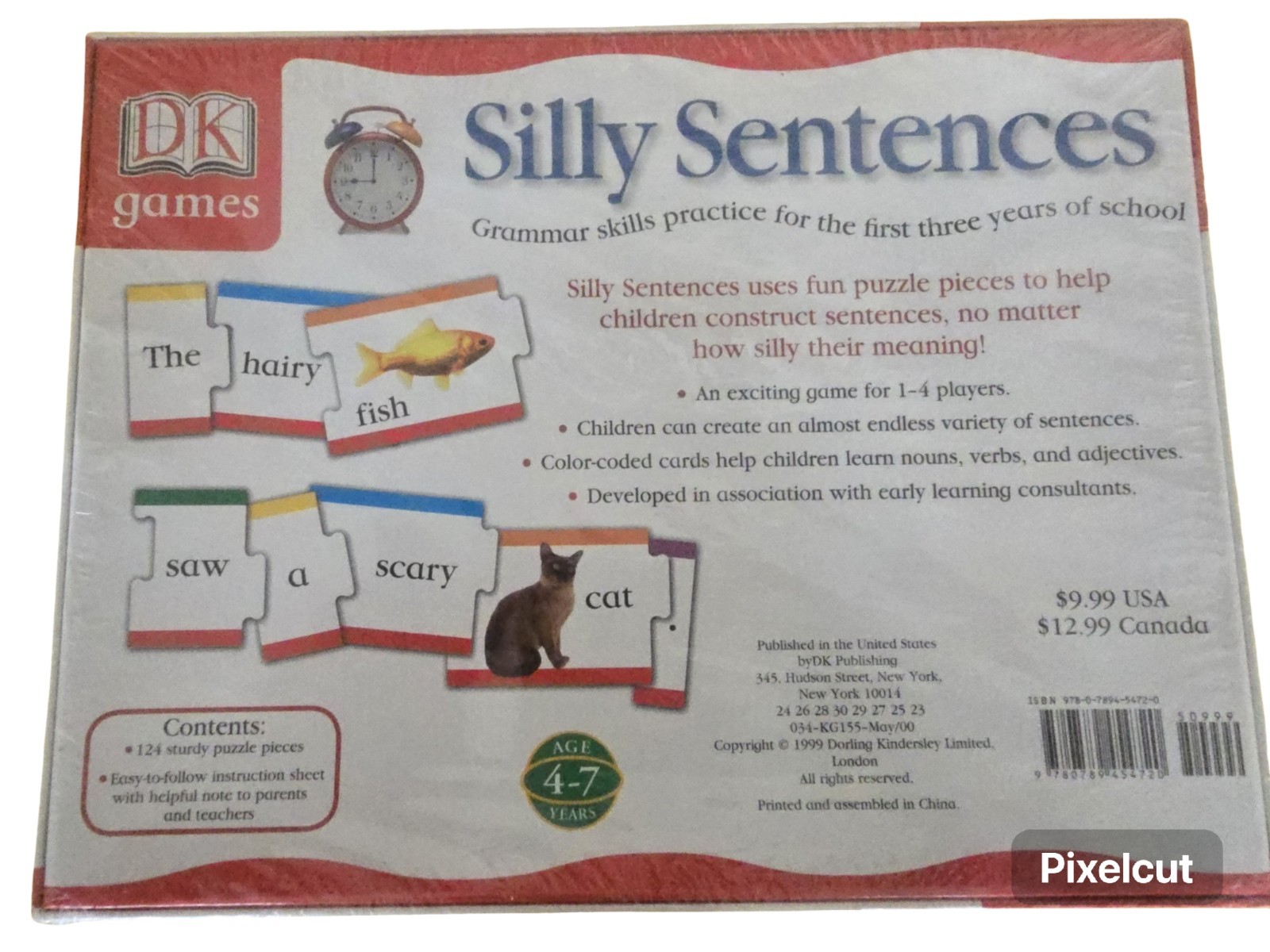 DK Games Silly Sentences Grammar Puzzle Game Educational Learning Tool Ages 4-7