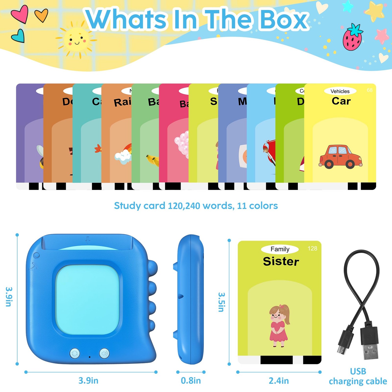 Talking Flash Cards,Kids Toddler Flash Cards with 240 Sight Words,Montessori …