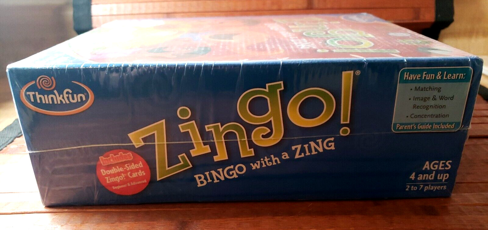 ZINGO Bingo ThinkFun Educational New Factory Sealed Words Pictures Ages 4+