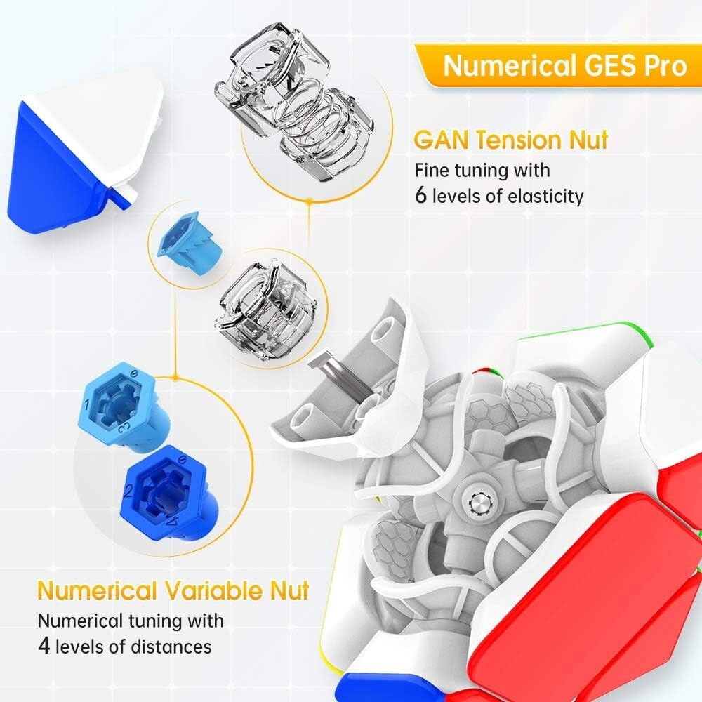 GAN Skweb, Speed Gun Competition Skweb Cube UV Coated, 32 Magnet (Enhanced Versi