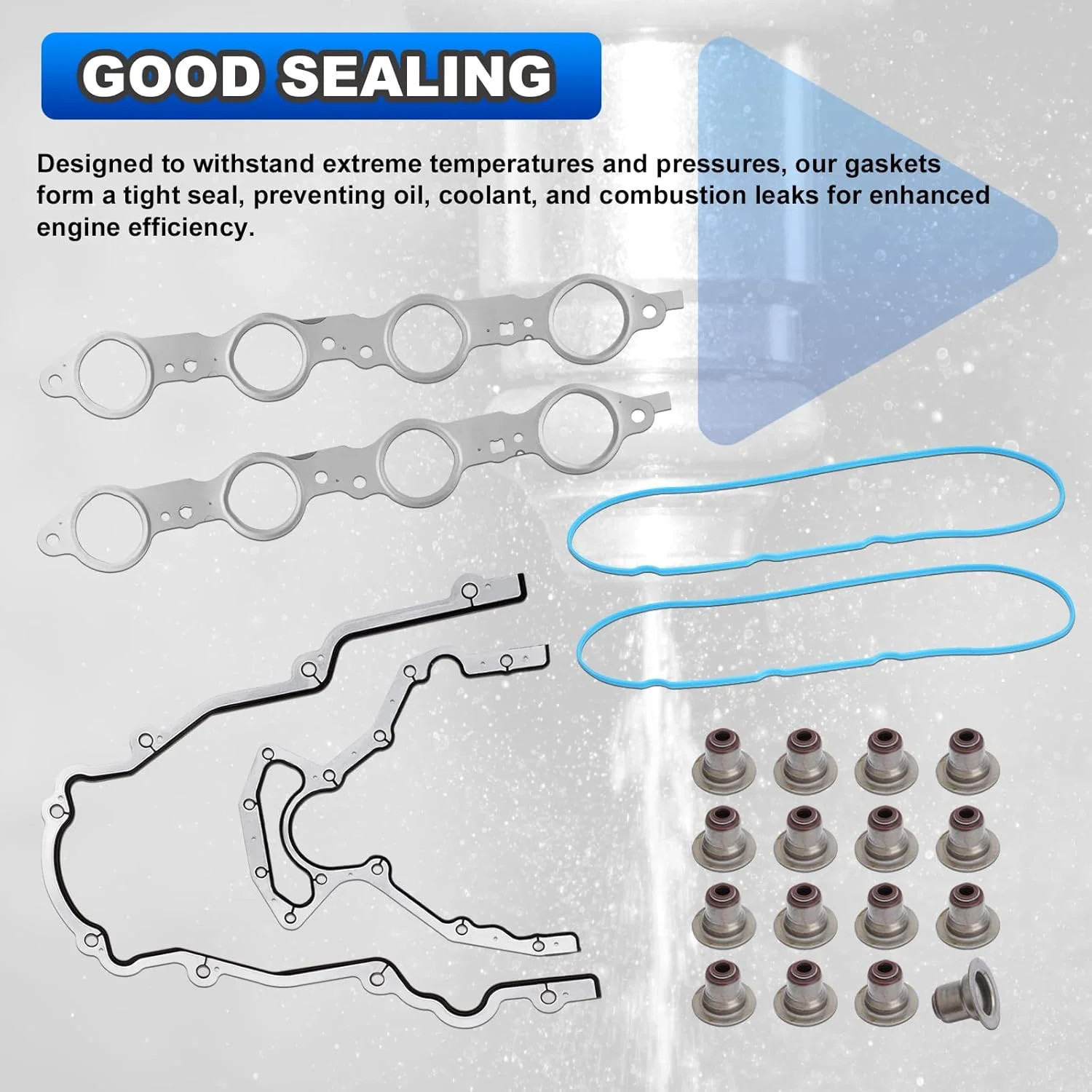 5.3 4.8 MLS Full Cylinder Head Engine Gasket Kit Compatible with 2002-2011 Chevy