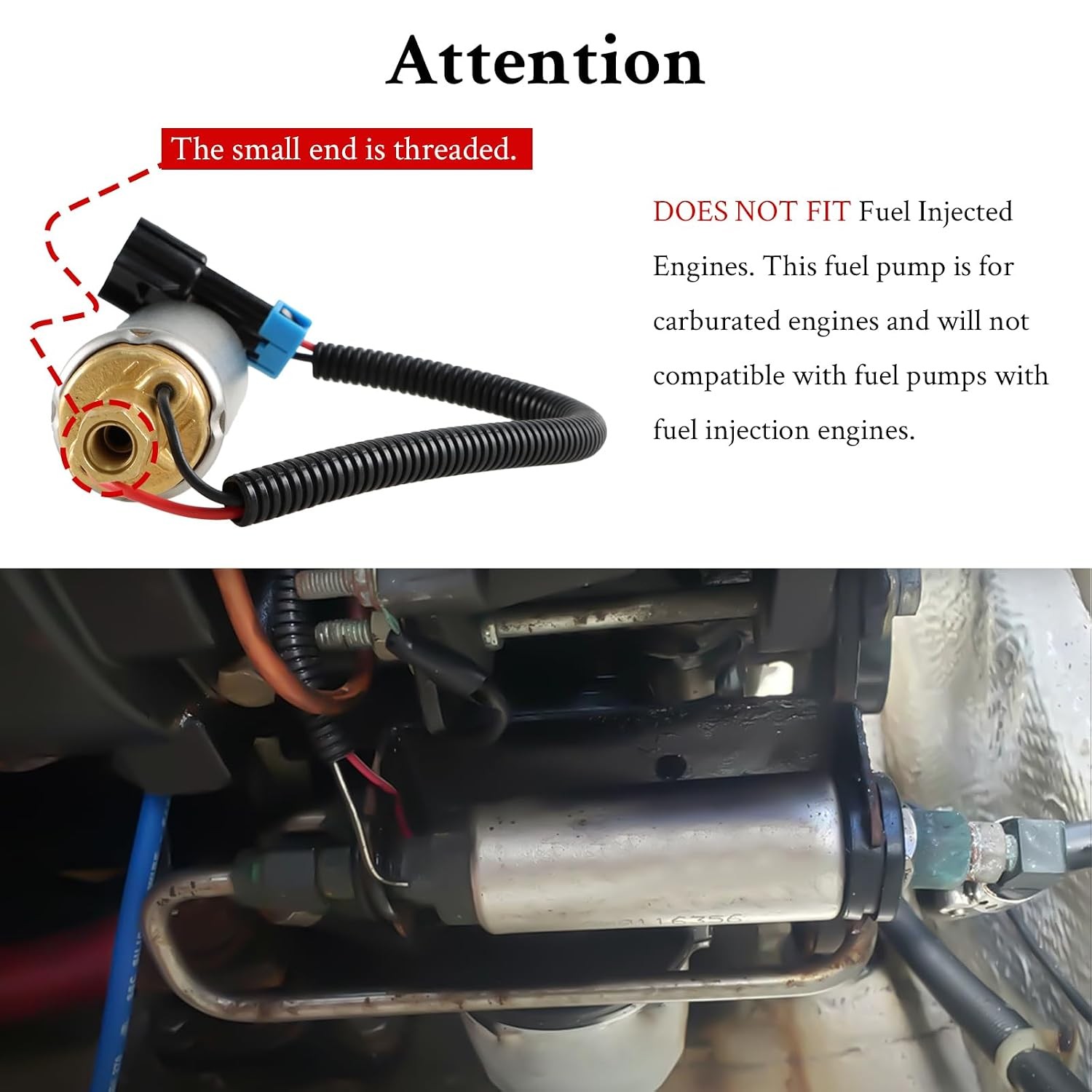 Low Pressure Electric Fuel Pump Compatible with Mercury Mercruiser Marine