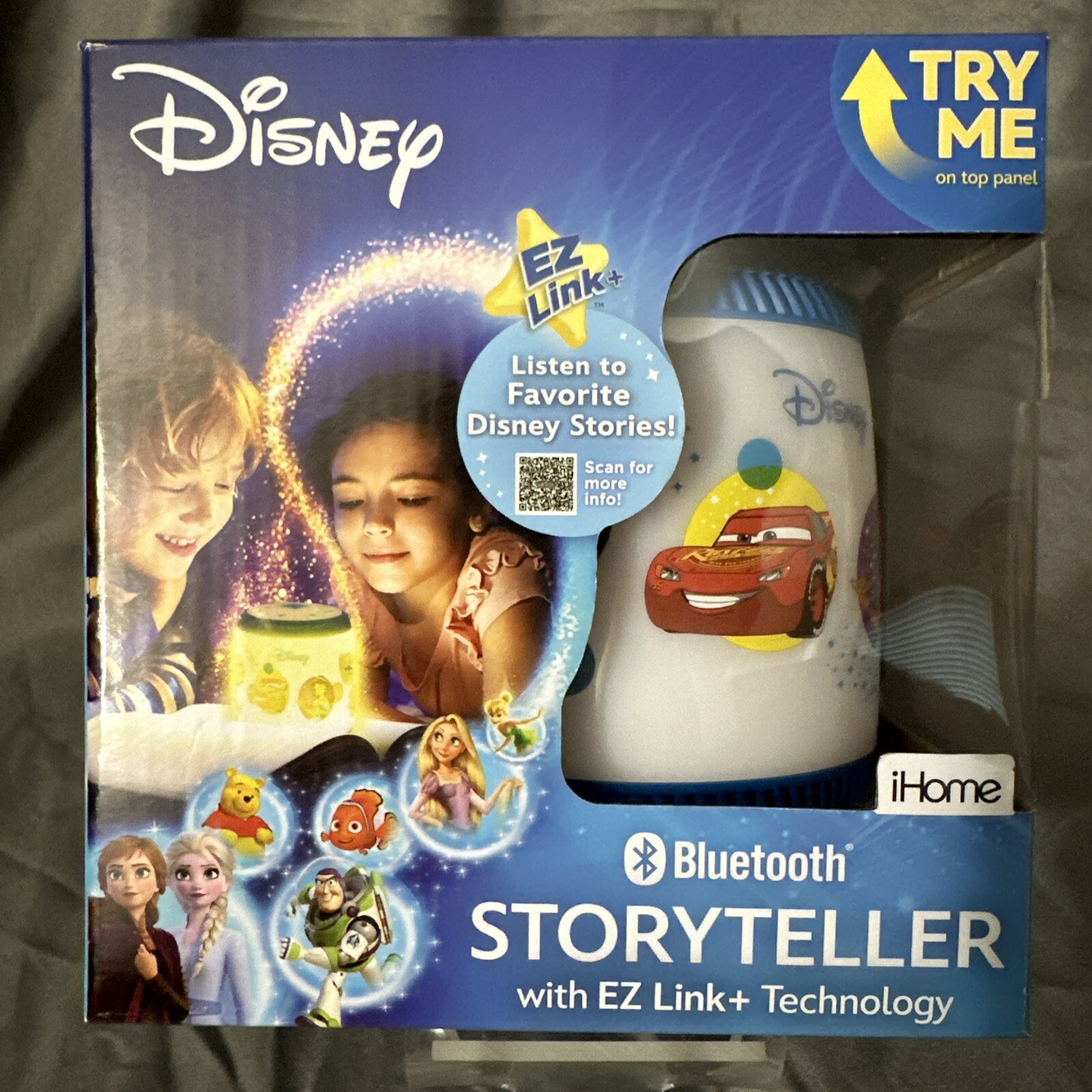eKids Disney Bluetooth Storyteller – With EZ Link, Night Light, Bedtime Stories