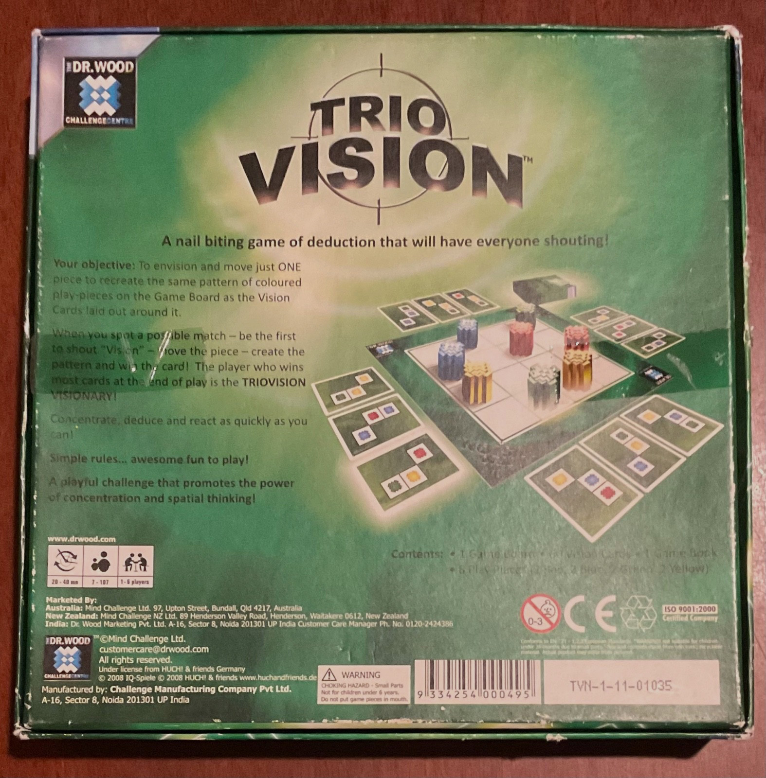 Trio Vision Board Game Made by Dr. Wood Challenge Center