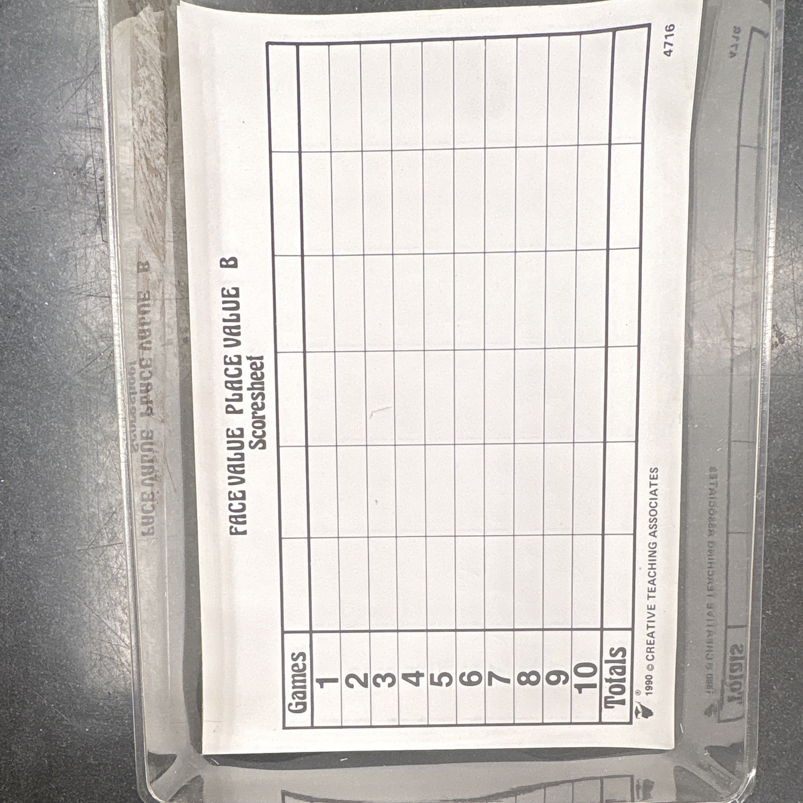 Creative Teaching Associates Face Value Place Value B Math Game Cards MPN 4716