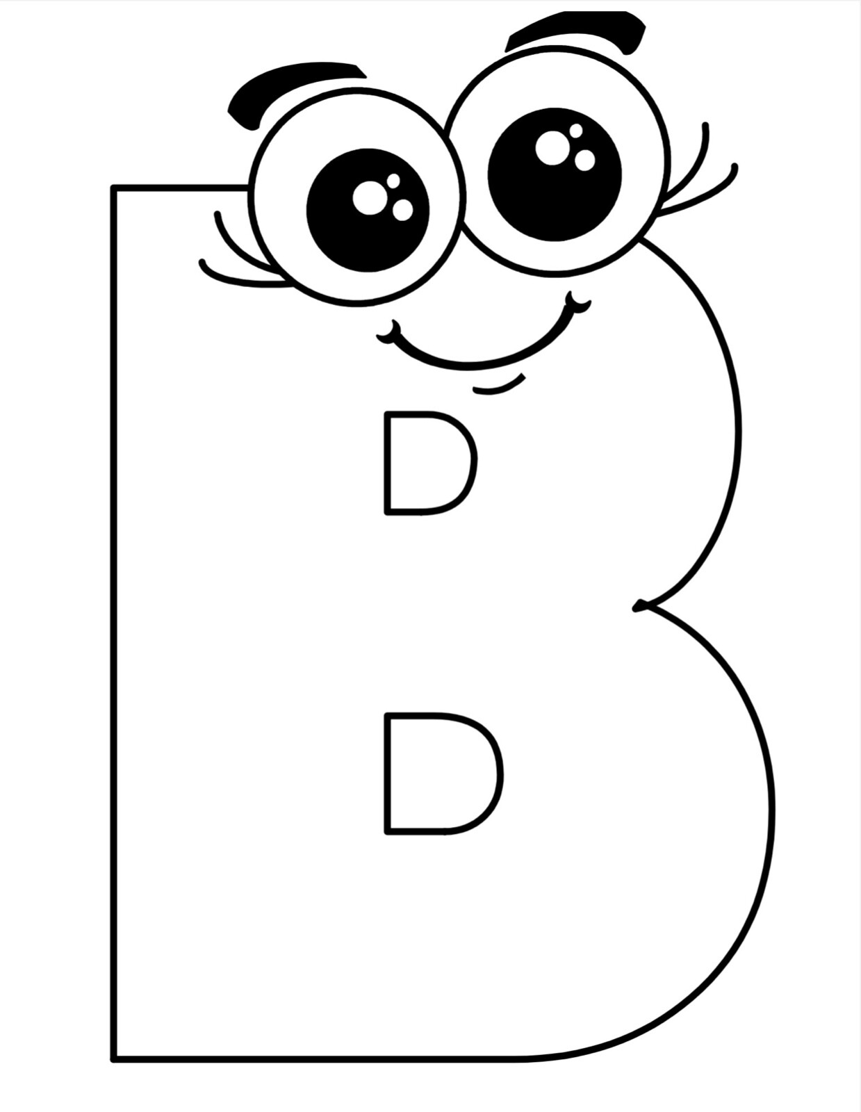 Alphabets Friends- black & white lowercase – Classroom Wall Decor 8.5×11