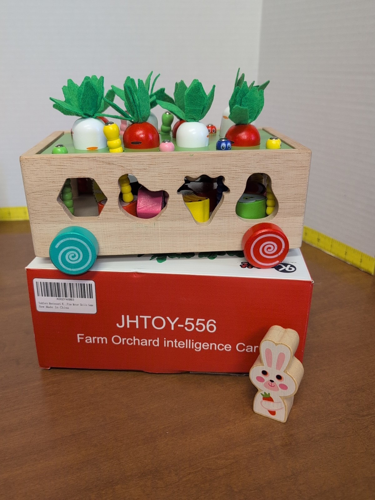 Wooden Toys for Boys & Girls Farm Orchard Intelligence car