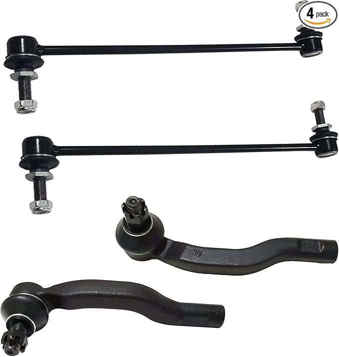 4pc Front Sway Bar End Links and Outer Tie Rod End Kit K750043 ES800341 ES800485