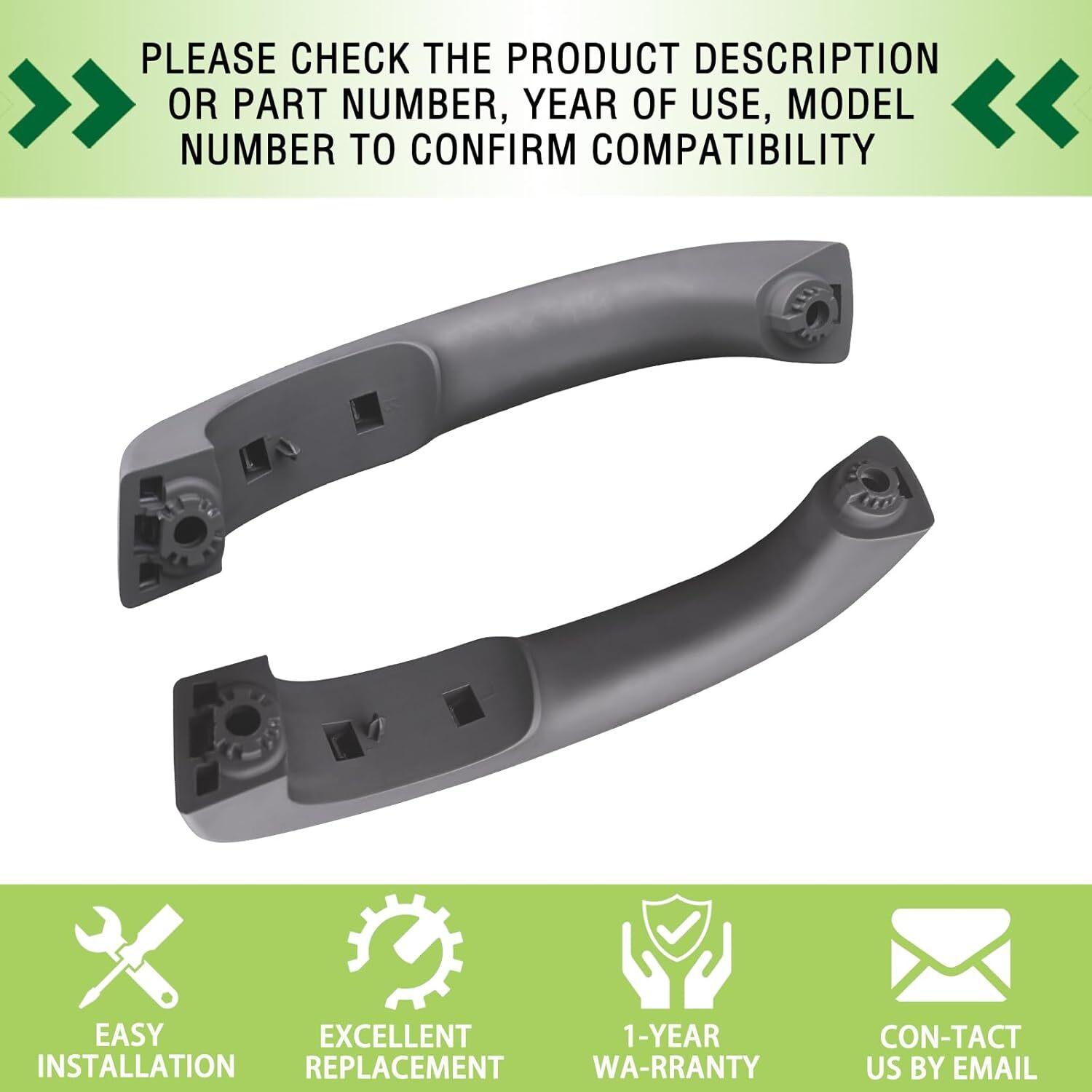 Pair Interior Door Pull Handle Armrest Inside Grab Handle Front Left&Right Side