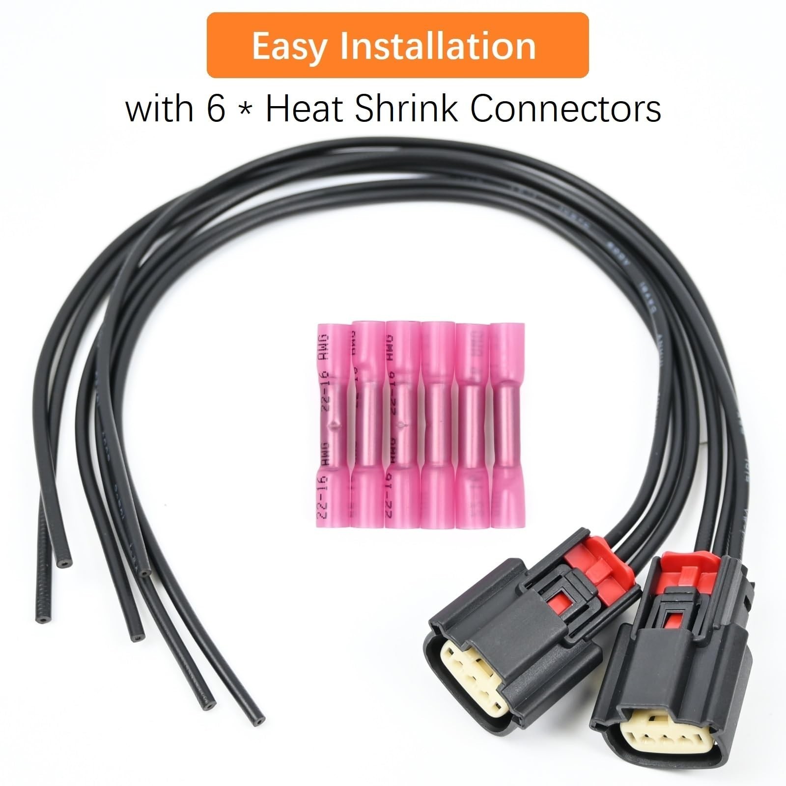 2Pcs Ignition Coil Connector Pigtail Harness 9U2Z14S411EA for Ford V6 V8 Flex…