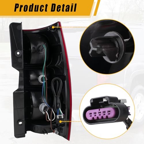 Tail Light Compatible With 2007-2014 Chevy Tahoe Suburban Right Passenger Side
