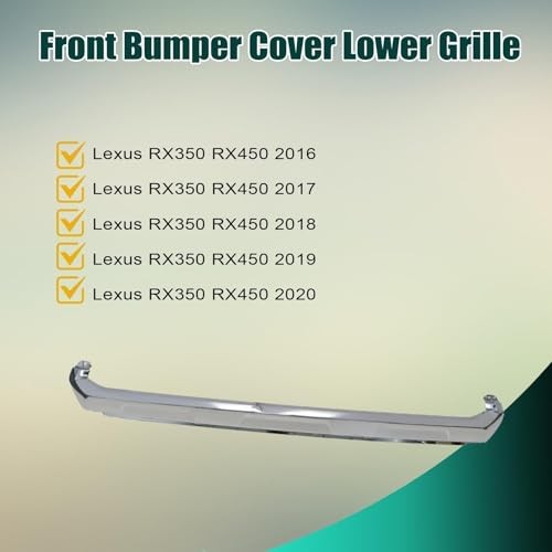 Chrome Bumper Lower Front Grille Trim Molding Compatible with Lexus RX350