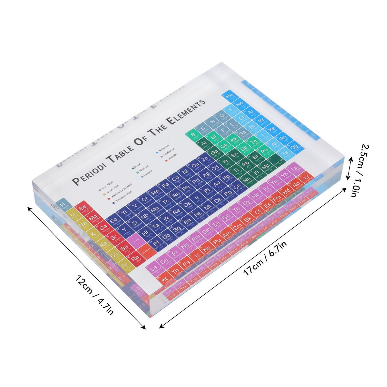 Acrylic Periodic Table Bright Colors Periodic Table Ornament – Home Schooling