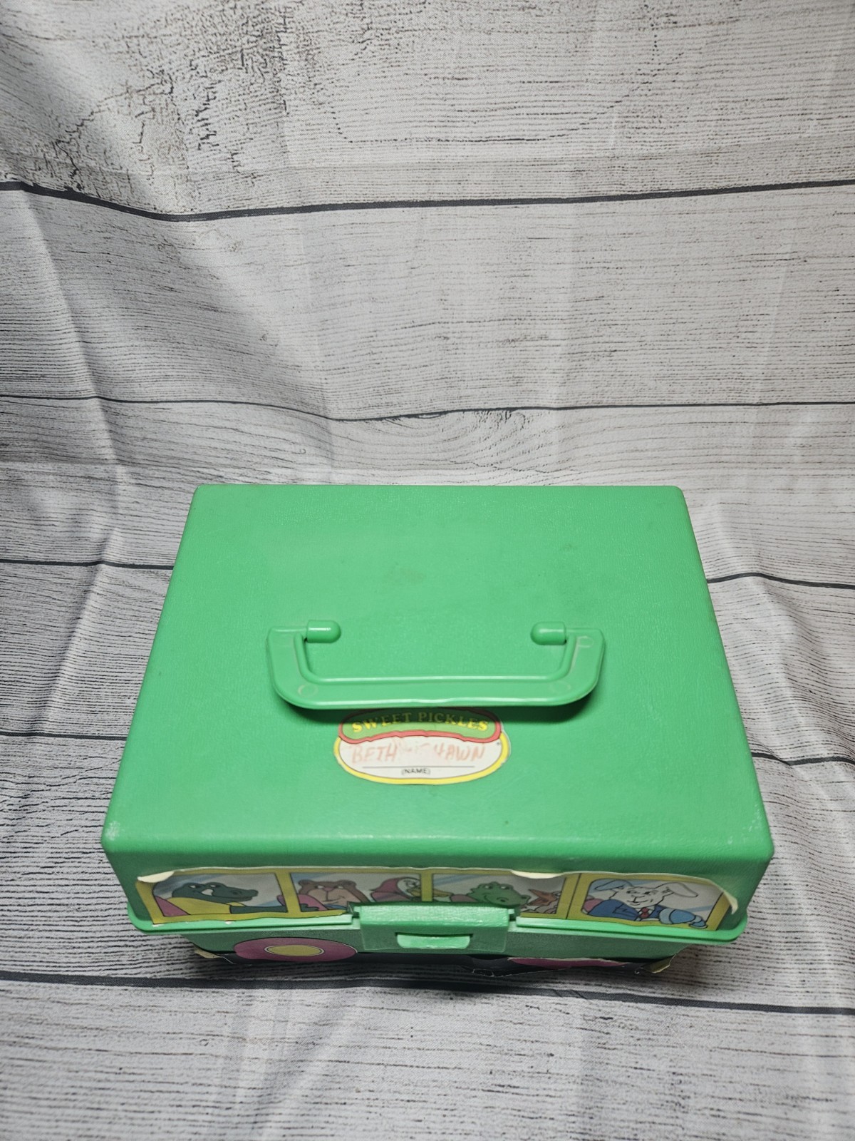 Vintage Sweet Pickles Preschool Program Learning Case Activity Bus Full w/Cards