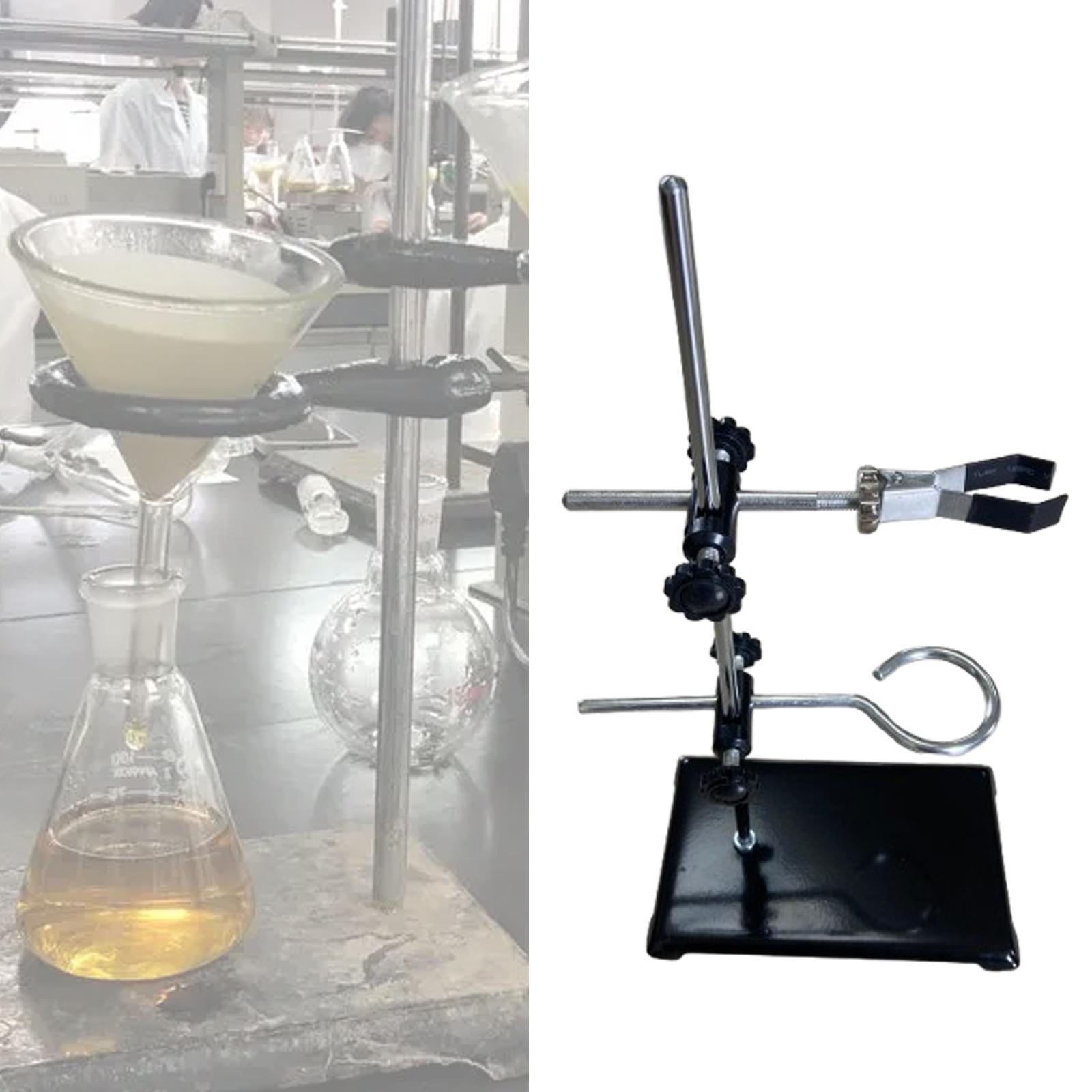 Laboratory Stands Support Science Experiment Metalware Set with Rings Clamp