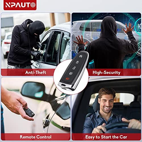 NPAUTO Key Fob Fits for 2011-2015 Ford Explorer Edge, 2015-2019 Focus, Taurus,