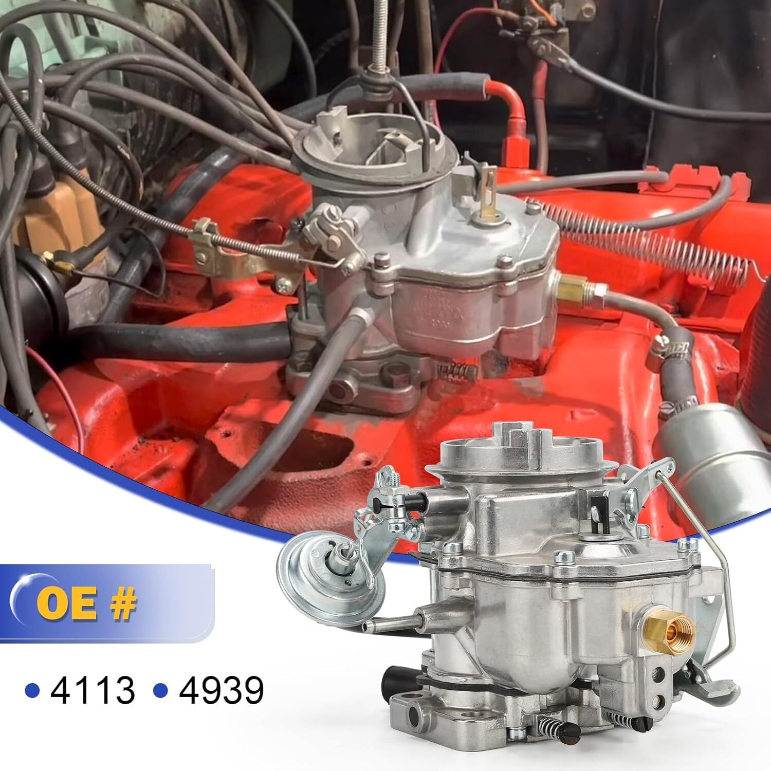2 Barrel Carburetor with Gaskets for Plymouth models & 1966-1973 Dodge Chrysler