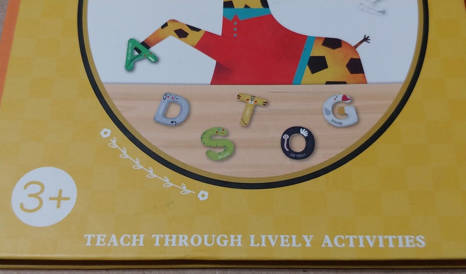 Montessori Toy Toddlers 3+ Magnetic Letters Alphabet Pairing Puzzle Book Gift