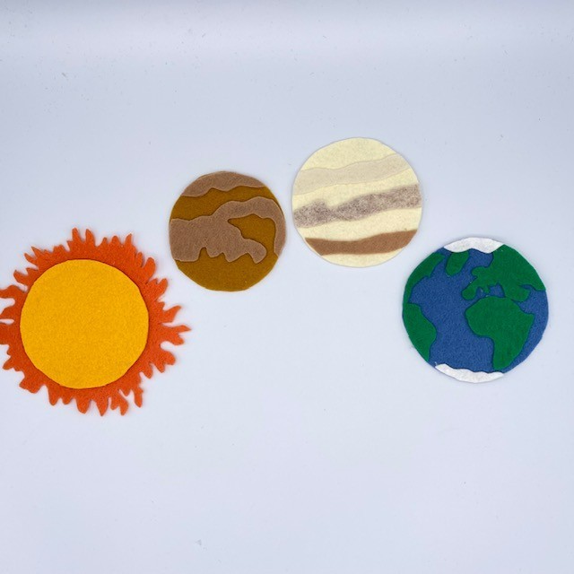 Our Solar System Felt Set for Felt or Flannel Board Play