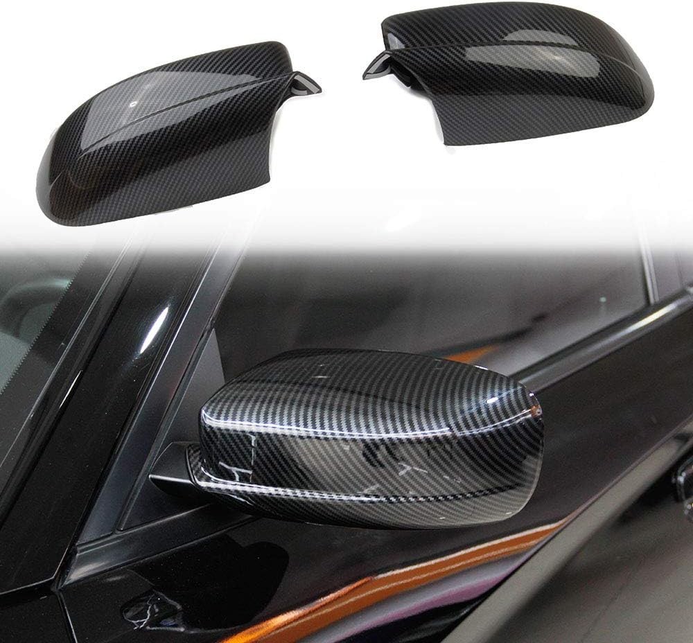 Carbon Fiber Side Door Mirror Cover Molding Trim for Dodge Charger 2011-2021….