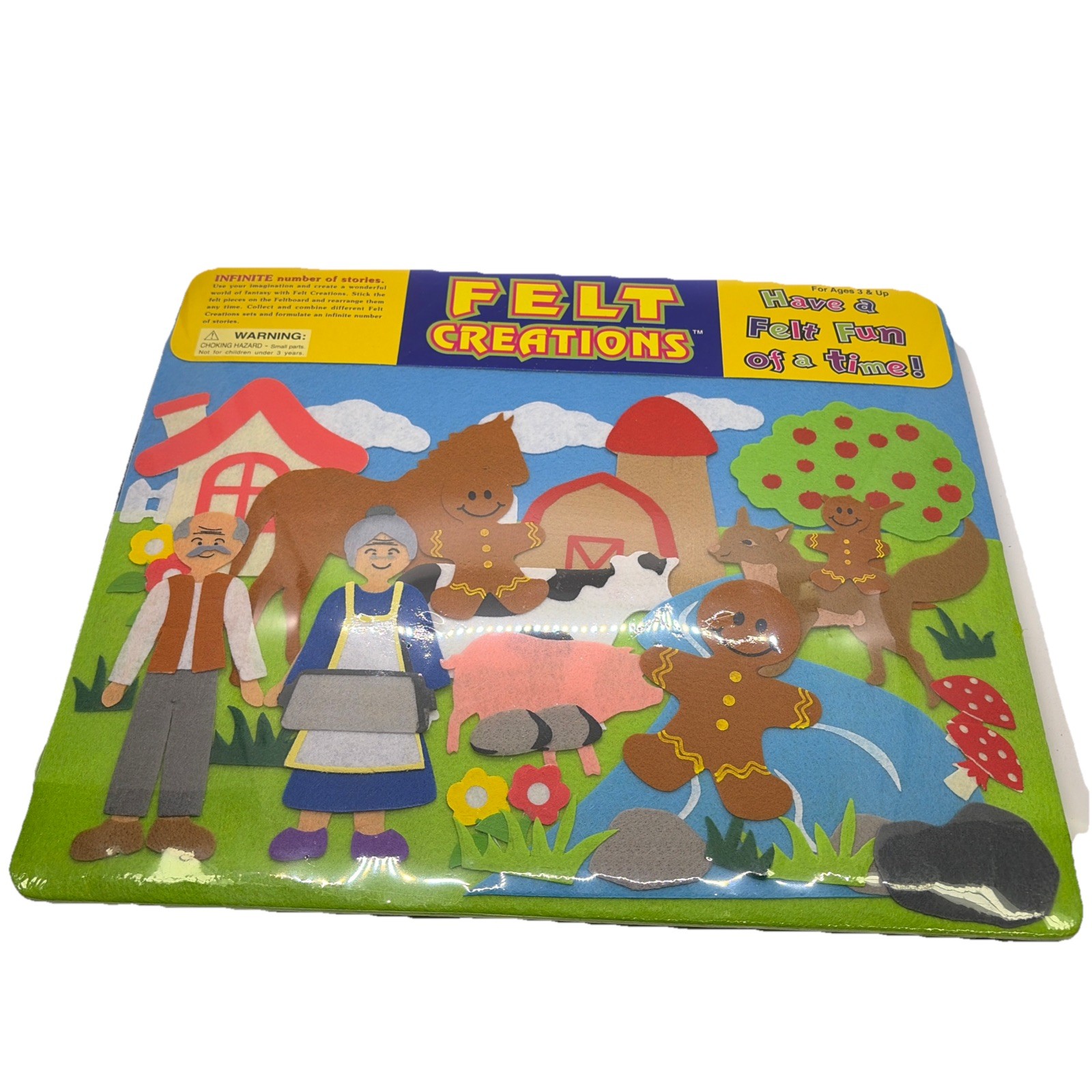 Felt Creations Gingerbread Man Story Board Hard to Find NEW/Unopened