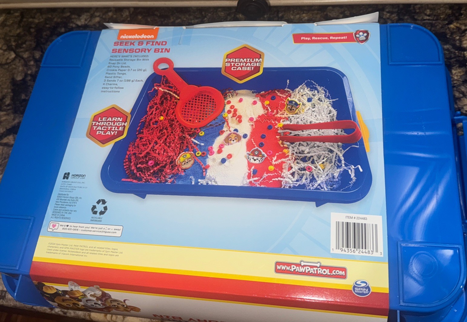 Horizon Group Paw Patrol Seek & Find Sensory Bin