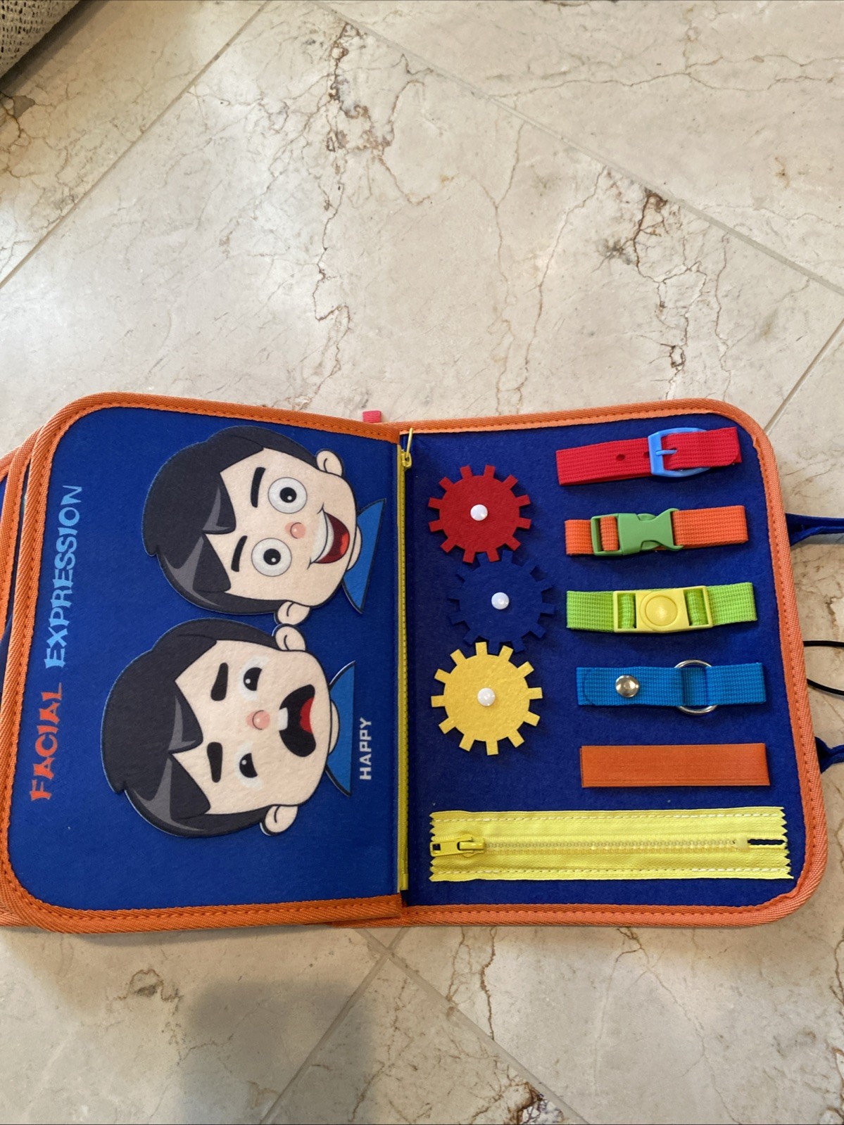 Toddlers Alphabet Board with Busy Book Carry Case Toy Age