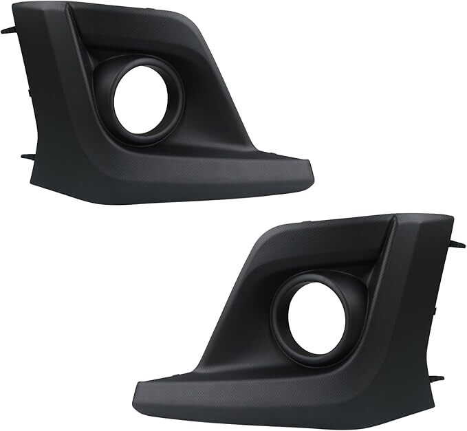 Pair Front Bumper Fog Light Bezel Cover Left Driver Side&Right Passenger Side