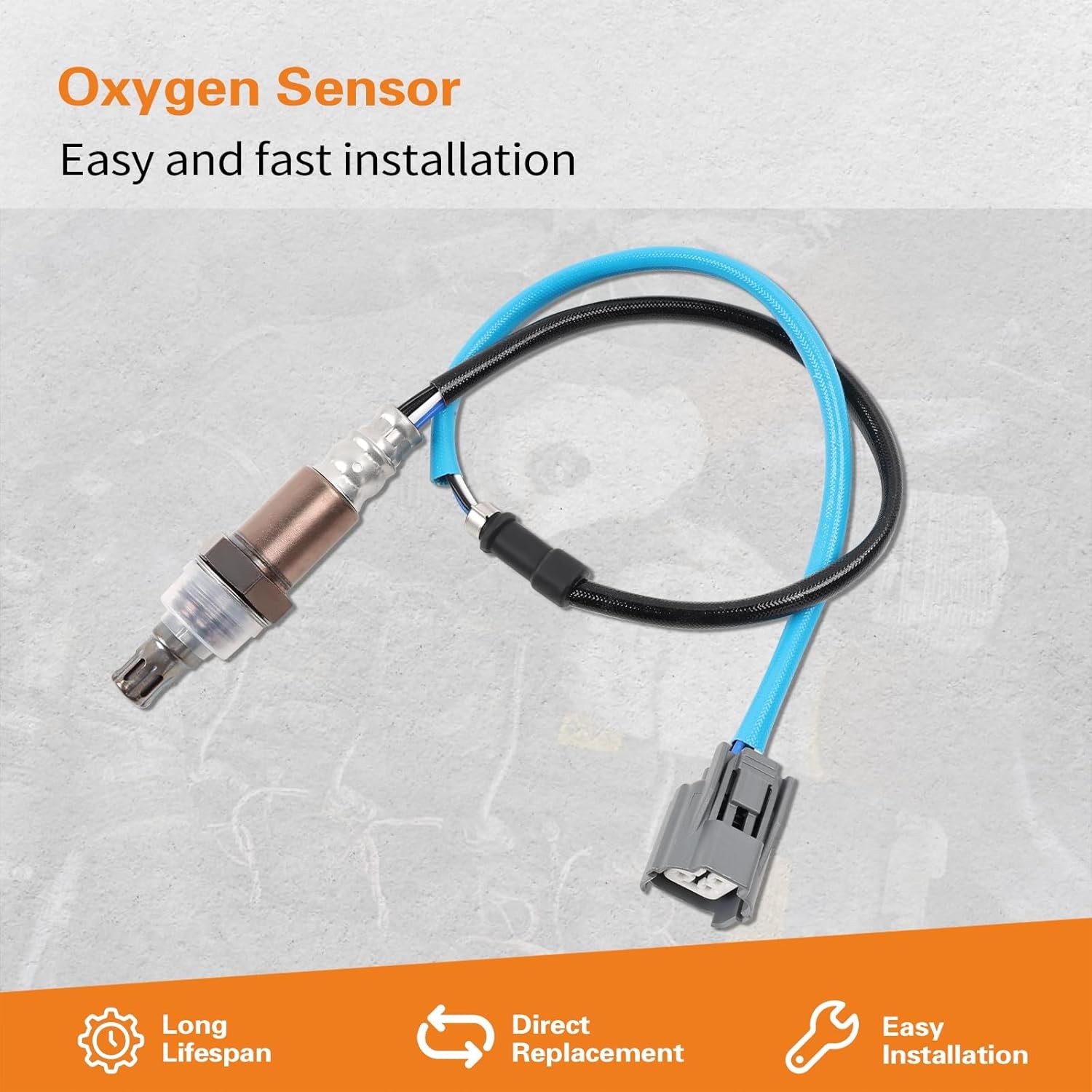 2Pcs Upstream and Downstream Oxygen O2 Sensor for 2003-2007 Accord L4-2.4L OE#23
