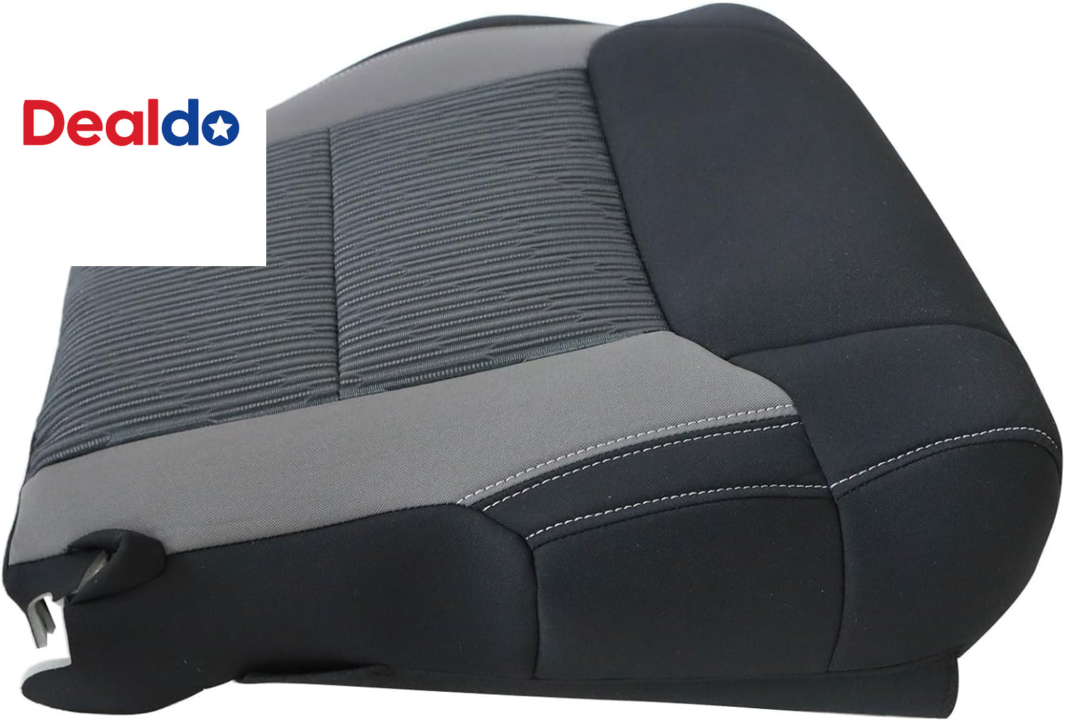 Black & Graphite Gray Driver Side Bottom Cloth Replacement Seat Cover Compatible