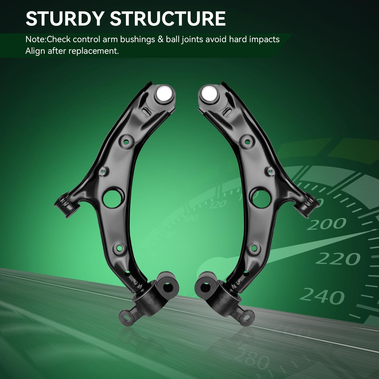 AUQDD 2Pc Suspension Front Lower Control Arm and Ball Joint Assembly Fit for …
