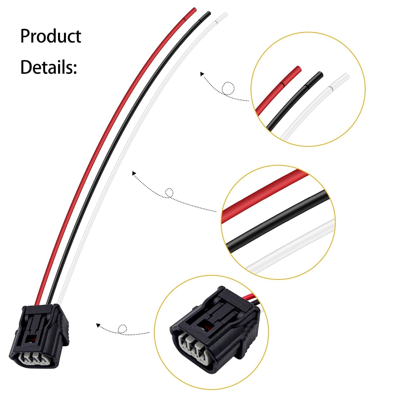 Honda Ignition Coil Connector Wiring Harness Replacement 30520-RNA-A01 L4
