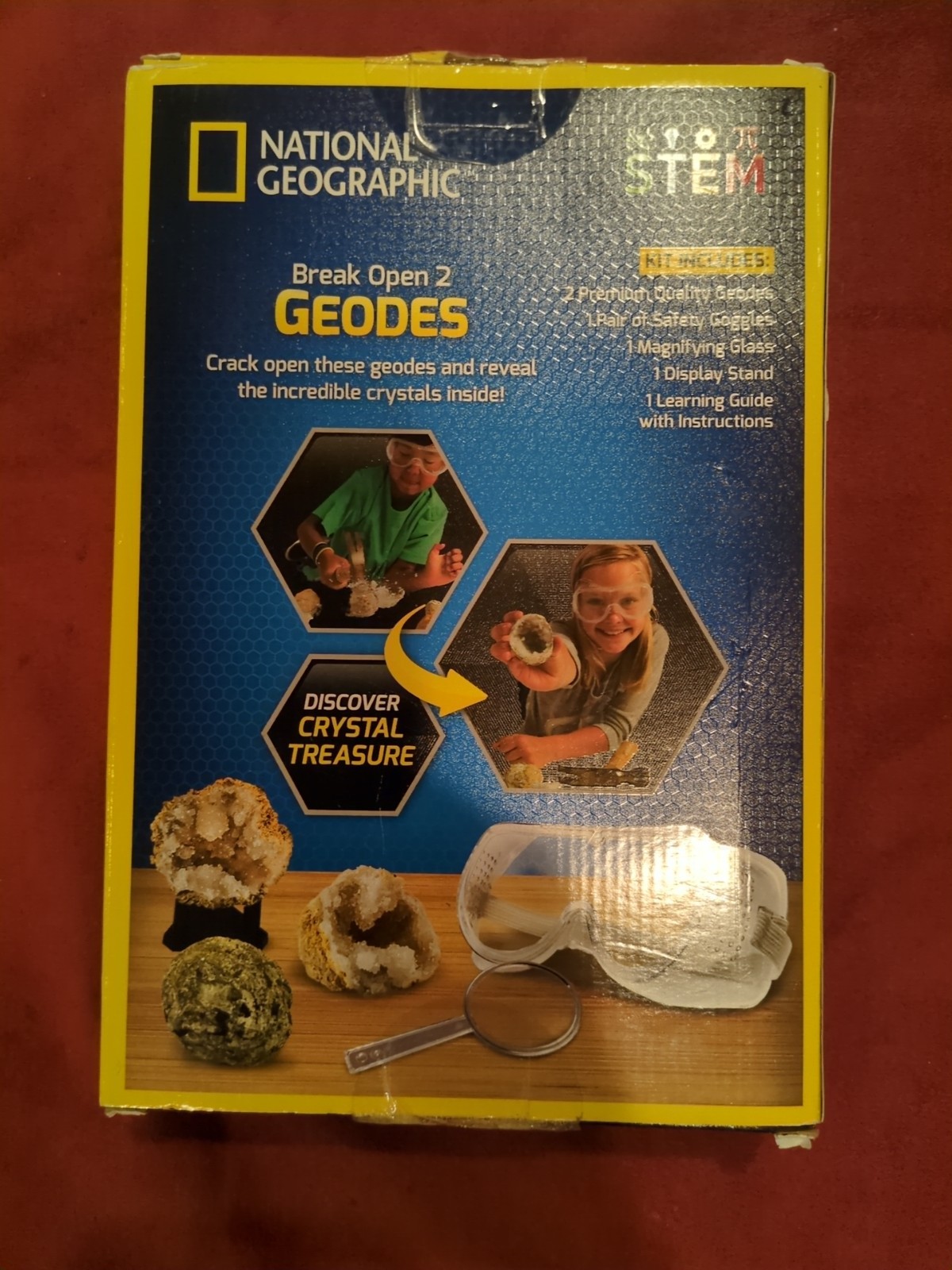 National Geographic Break OPEN 2 Geode Kit. NEW