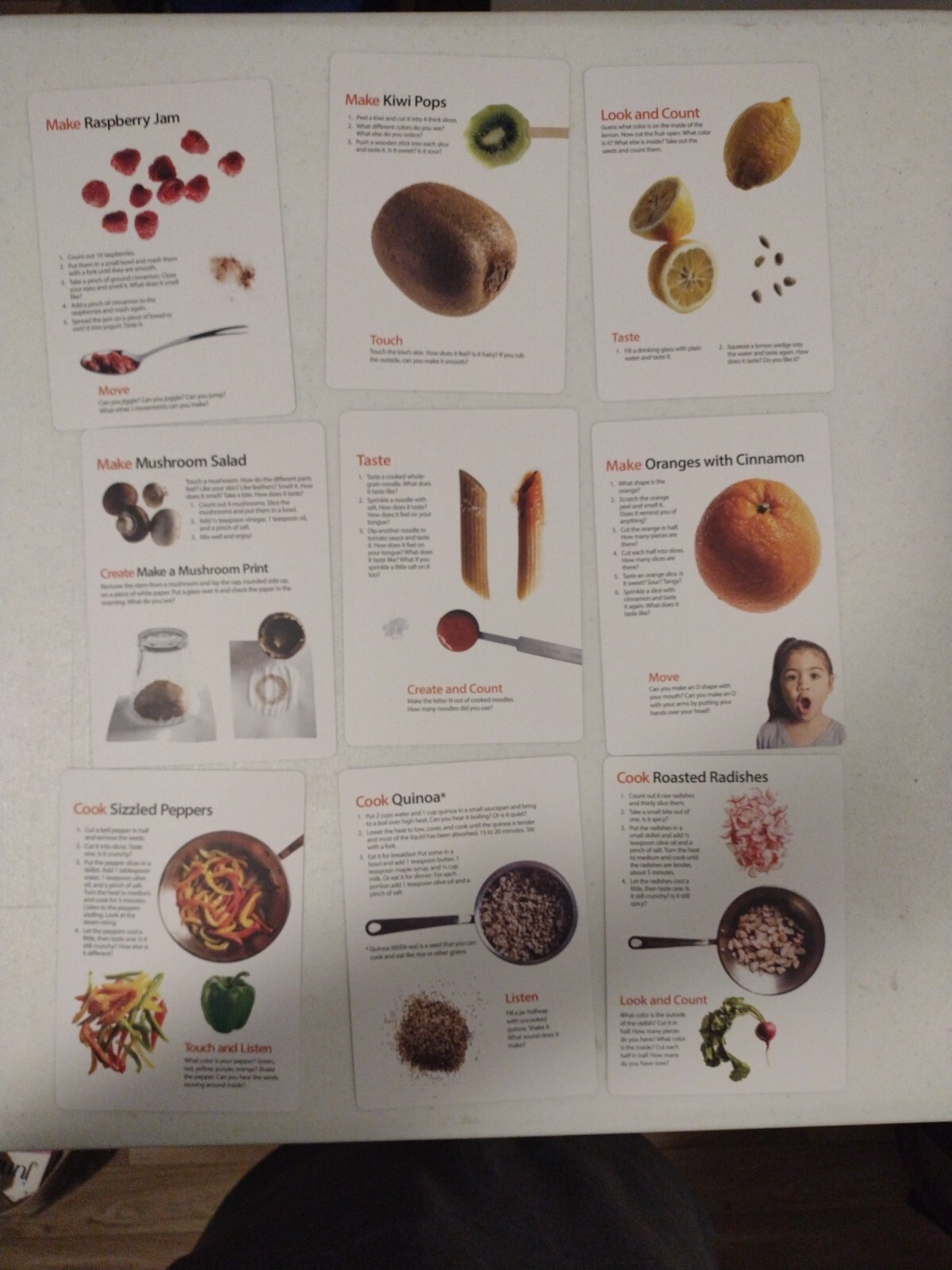 Eatable Alphabet Kitchen Activity Cards Recipe Cooking Child Kid