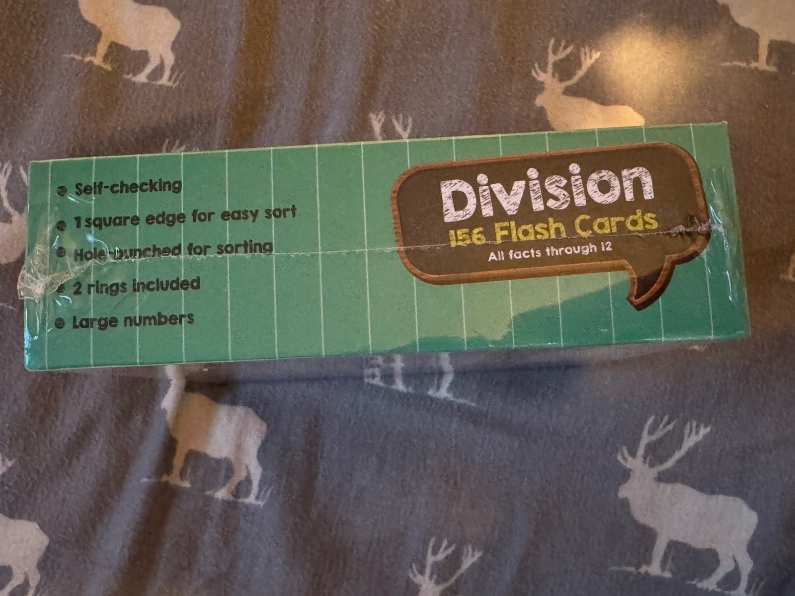 Kids/ School- (ages 9+) 156 Division Flash Cards, On The Go, Brand New!
