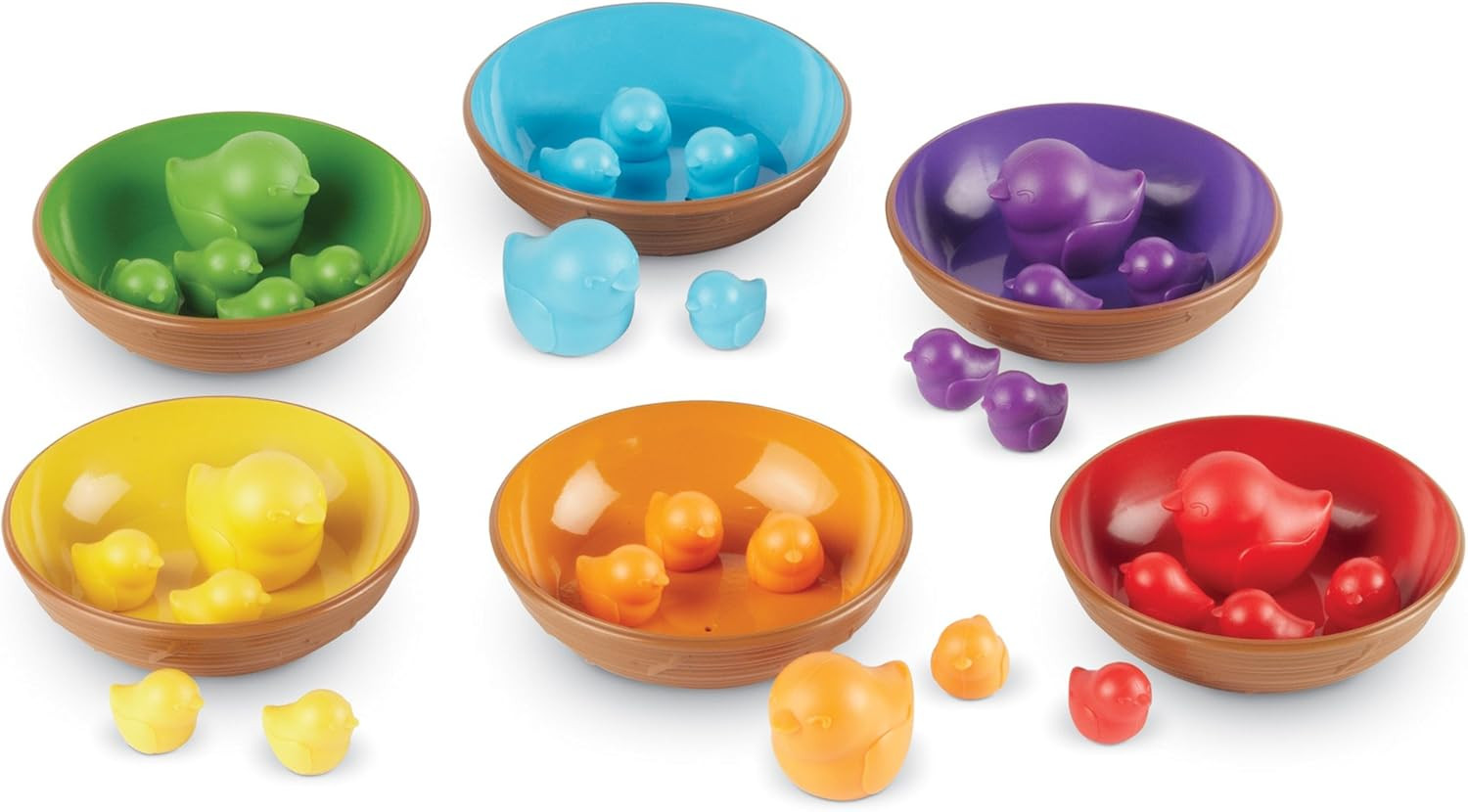 Birds in a Nest Sorting Set – 36 Pieces, Ages 3+ Toddler Learning Toys, Educatio