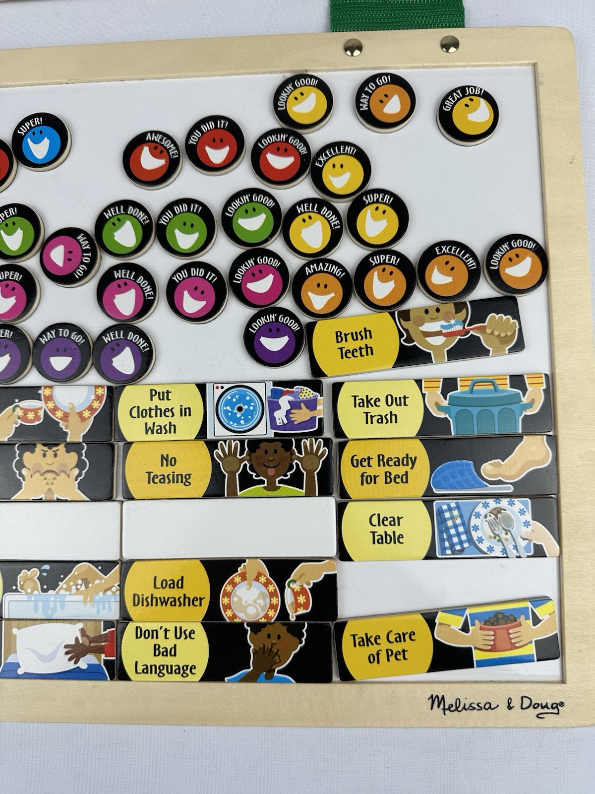 Melissa & Doug My Magnetic Responsibility Chart Child’s Wood Value & Chores