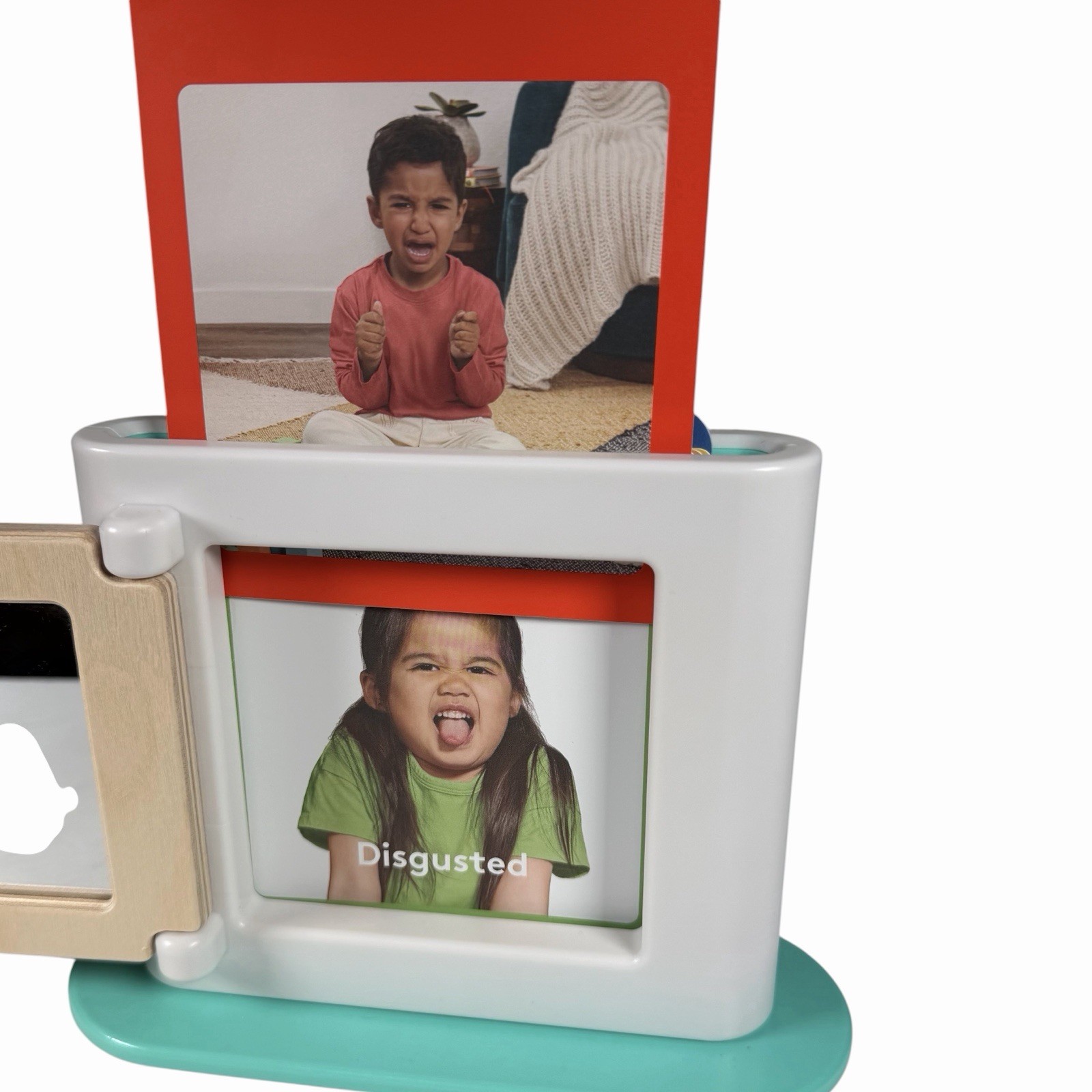 LOVEVERY Emotion Match Mirror & Cards Set Montessori Toy The Enthusiast Play Kit