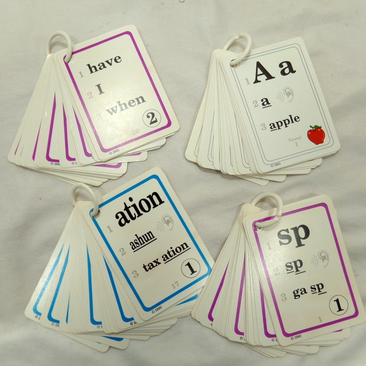 Hooked On Phonics Pre-School Primary Remedial Adult Books Cards Cassette Tapes