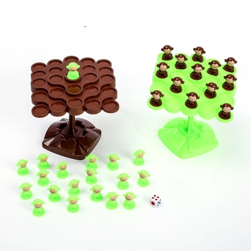 Balancing Tree Toy Monkey Scale Educational Number Board Game Kids Party