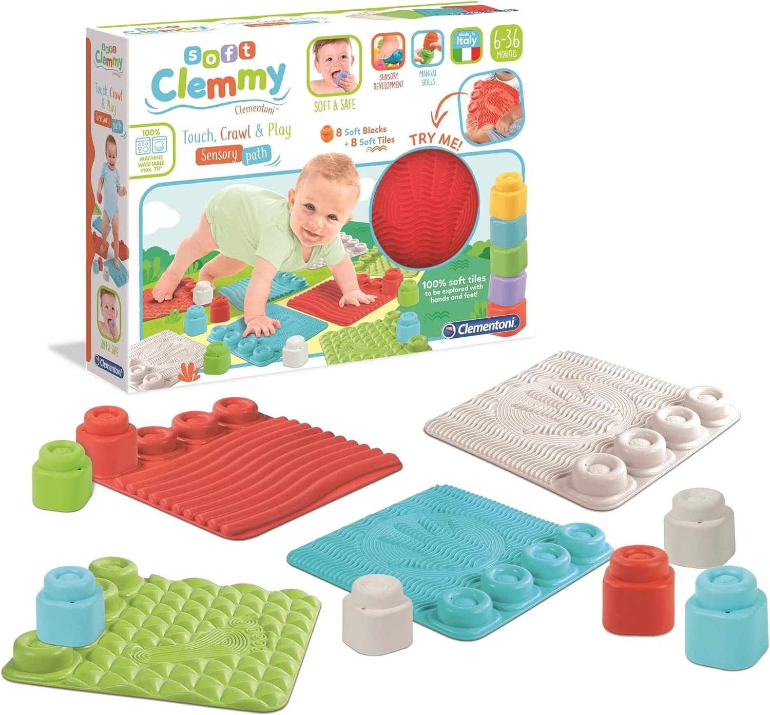 Clementoni 7,5 x 38 x 28,5 Soft Clemmy Sensory Path
