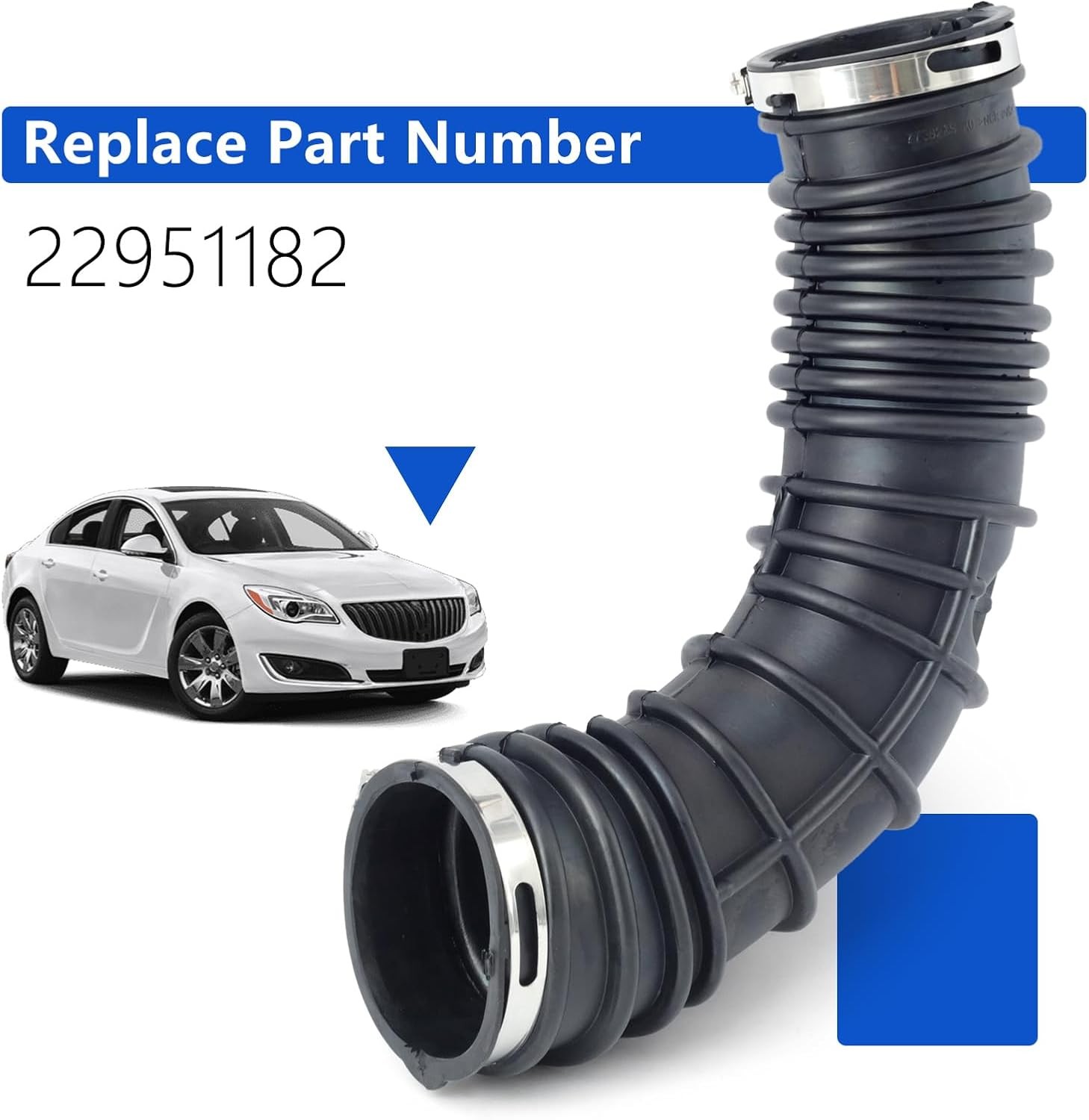 Air Intake Pipe Filter Hose Replacement for Buick Regal LaCrosse 20 22951182