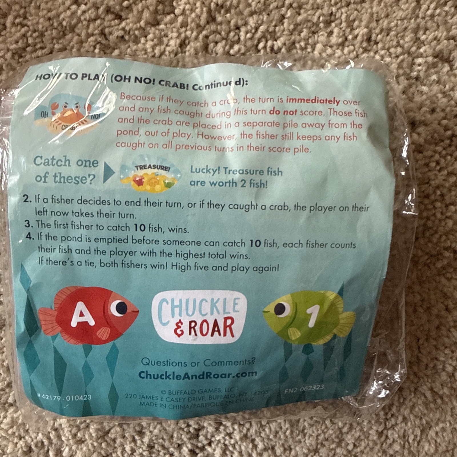 ⚡️Chuckle & Roar 3-in-1 Family Fishing Derby Game NEW