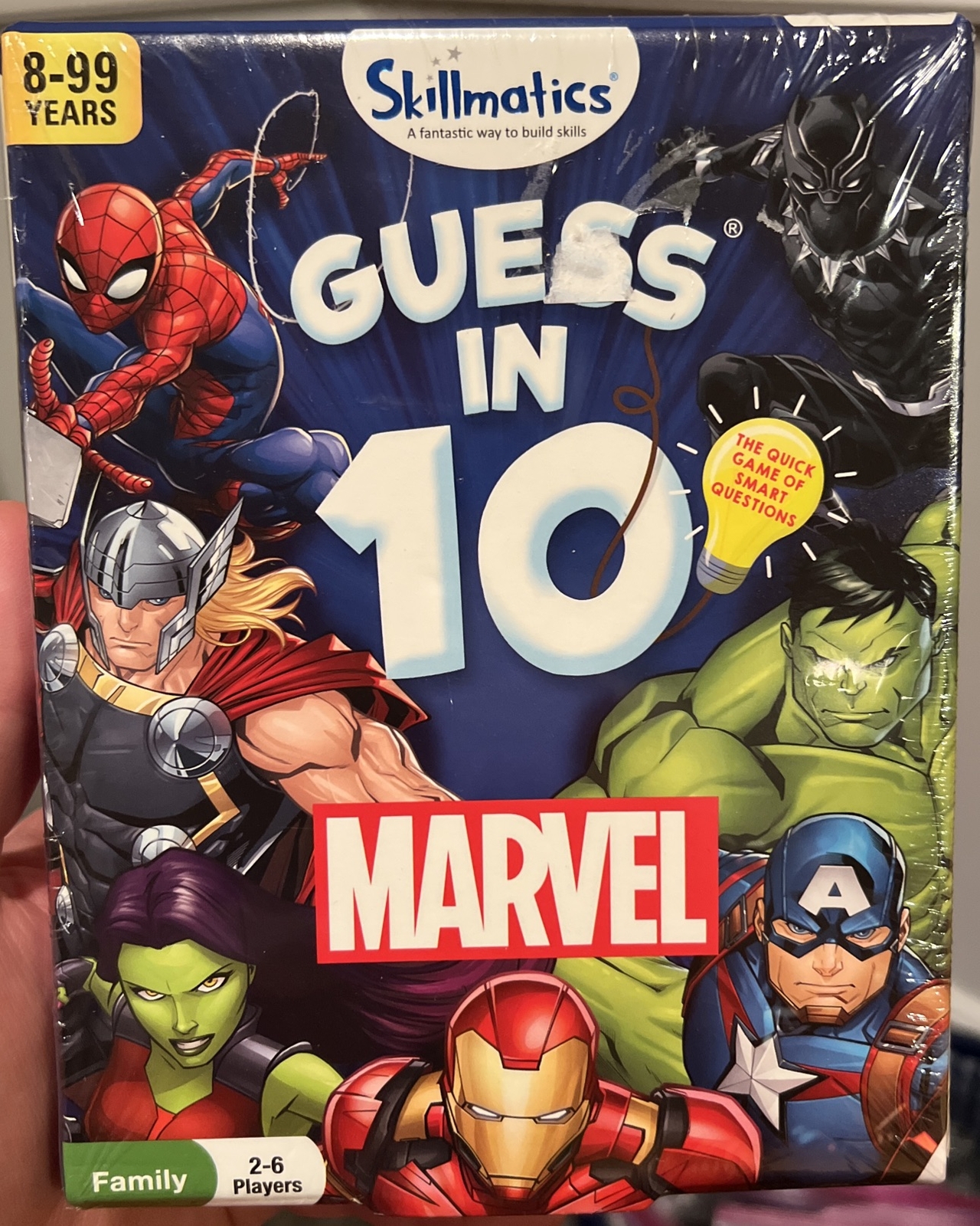 NIP Skillmatics Marvel Card Game Guess in 10 Educational Gift 8 Year Olds and Up