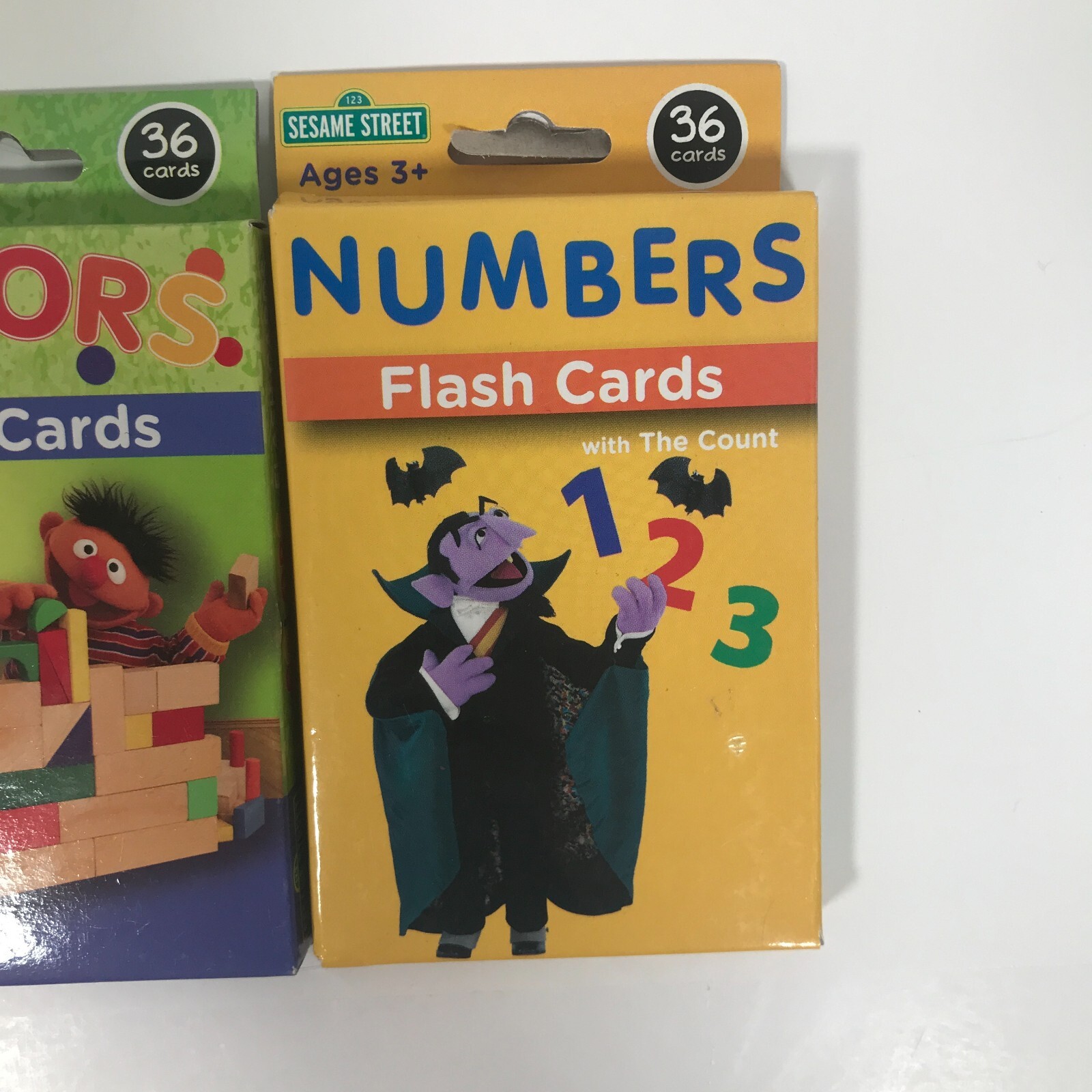 Sesame Street Numbers Beginning Words Colors Flash Cards 3 Packs Of 36 Cards