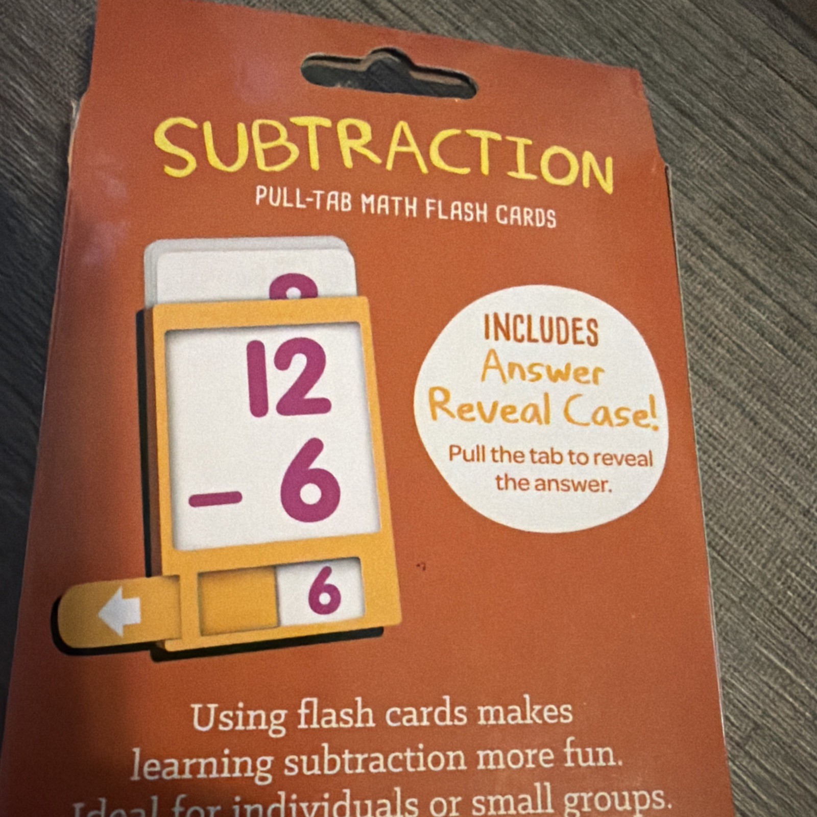 36 Learning Flash Cards Target Brand Subtraction With Answer Reveal Case Complet