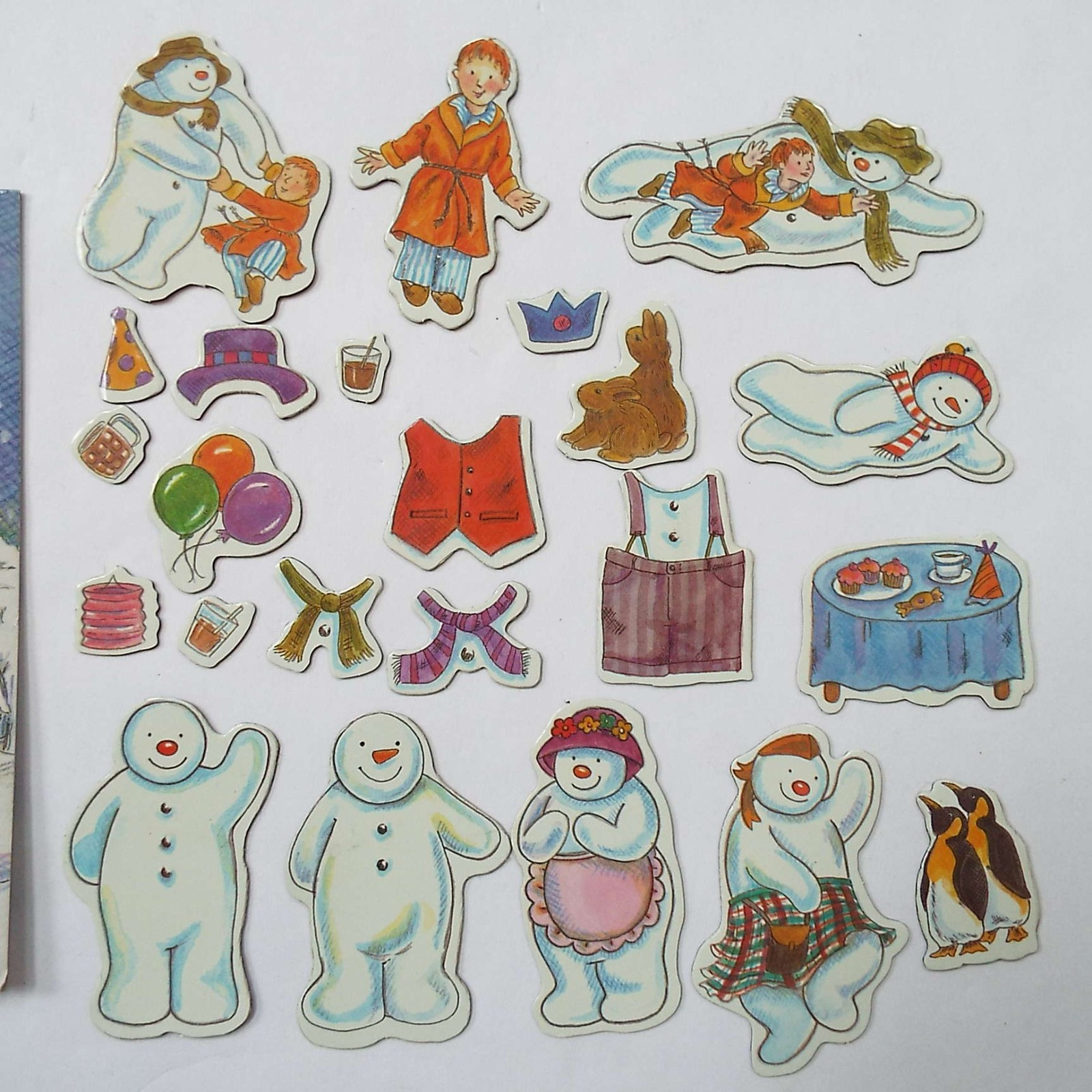 The Snowman Magnetic Playset Tote Play Scenes Magnets Raymond Briggs Eden 2000