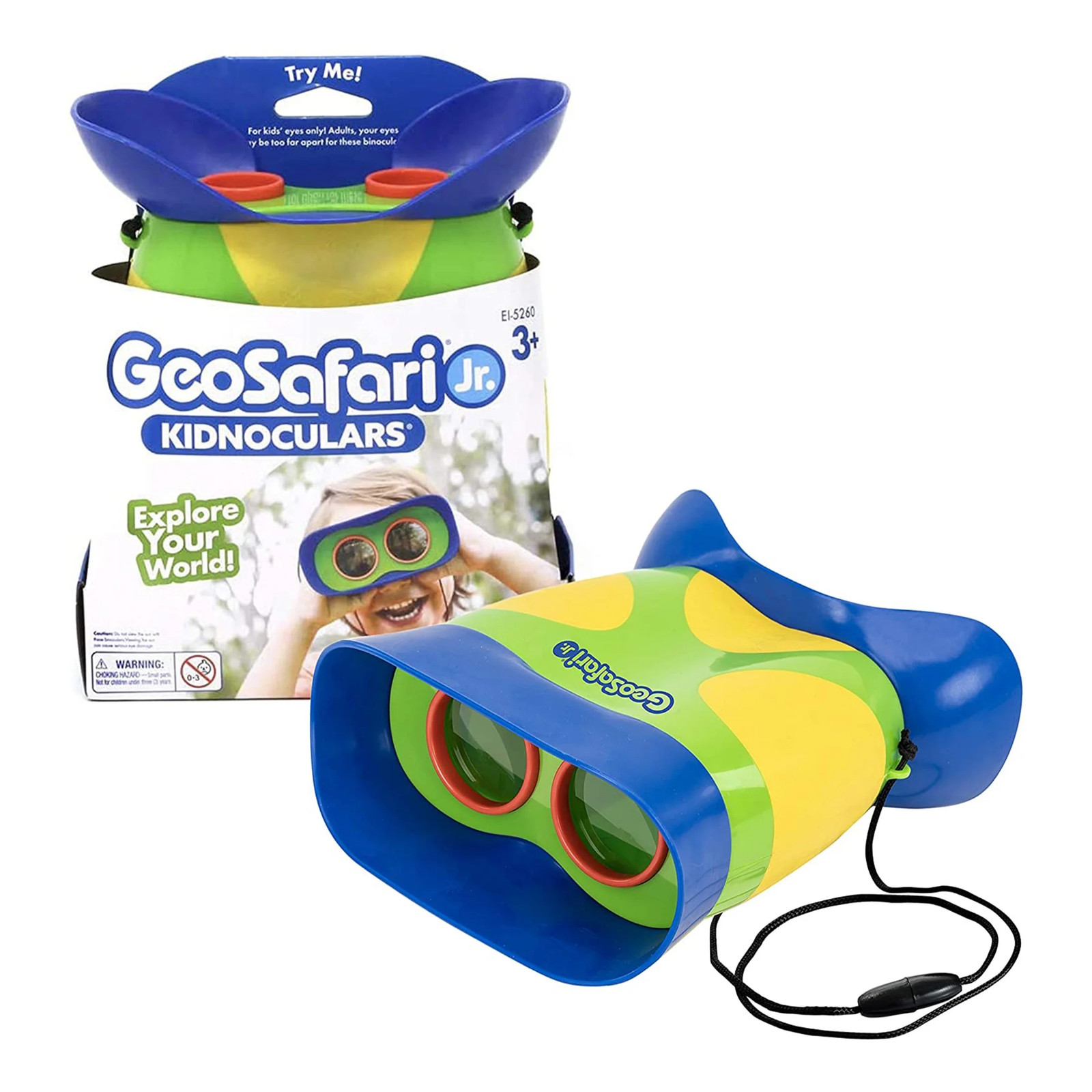 Educational Insights Geosafari Kidnoculars, Scince Toys, Binoculars for Ages 3 a